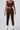 Women's Cropped Tank Top And Twist Cross Waist Leggings Set