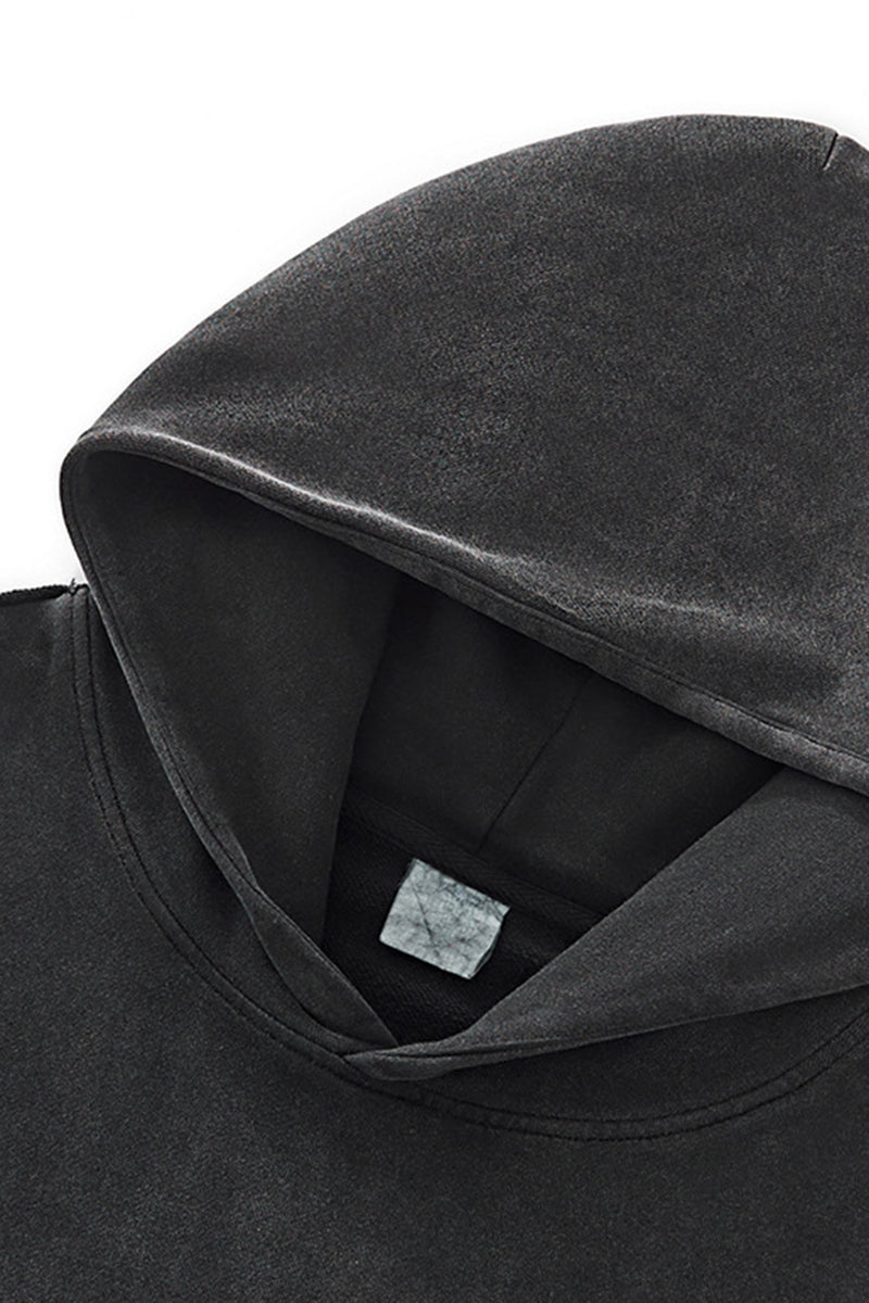 Unisex Boxy Towel-Knit Hoodie