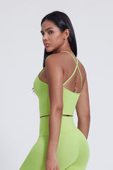 Women'S Crossover Backless Suspender Bra Underwear Sports Vest