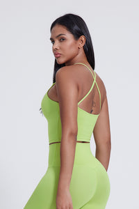 Women'S Crossover Backless Suspender Bra Underwear Sports Vest