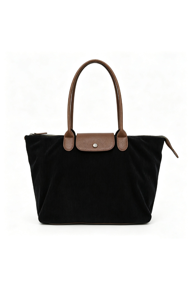 Women's Fall Corduroy Large-Capacity Commuter Tote Bag