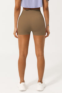 Women Pleated Butting Lifting Yoga Sport Shorts