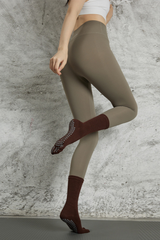 Women's Crew Length Yoga Grip Five-Toe Socks