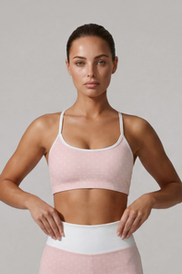 Women's Polka Dot AdjustableThin Strap Sports Bra