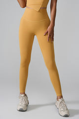 Women'S Pocket High-Waisted Seamless Sculpting Yoga Leggings