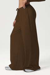 Women Wide Leg Low Rise Pocket Yoga Pants