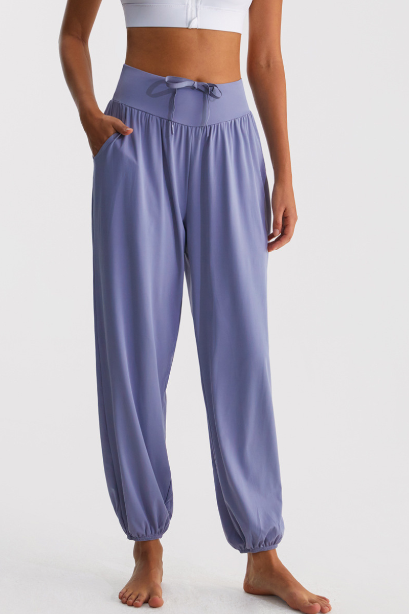 Women's Sports High Waist Lightweight Cuffed Sweatpants
