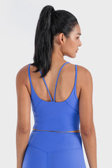 Women's Yoga Ribbed Tank Top with Chest Padded Tights
