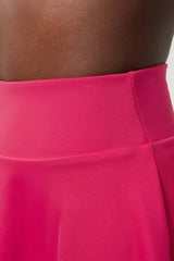 Women Scalloped Lycra Quick-Dry Anti-Peek A-Line Tennis Skirt