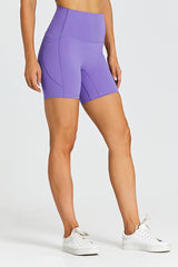 Solid Side Pocket Sports Shorts