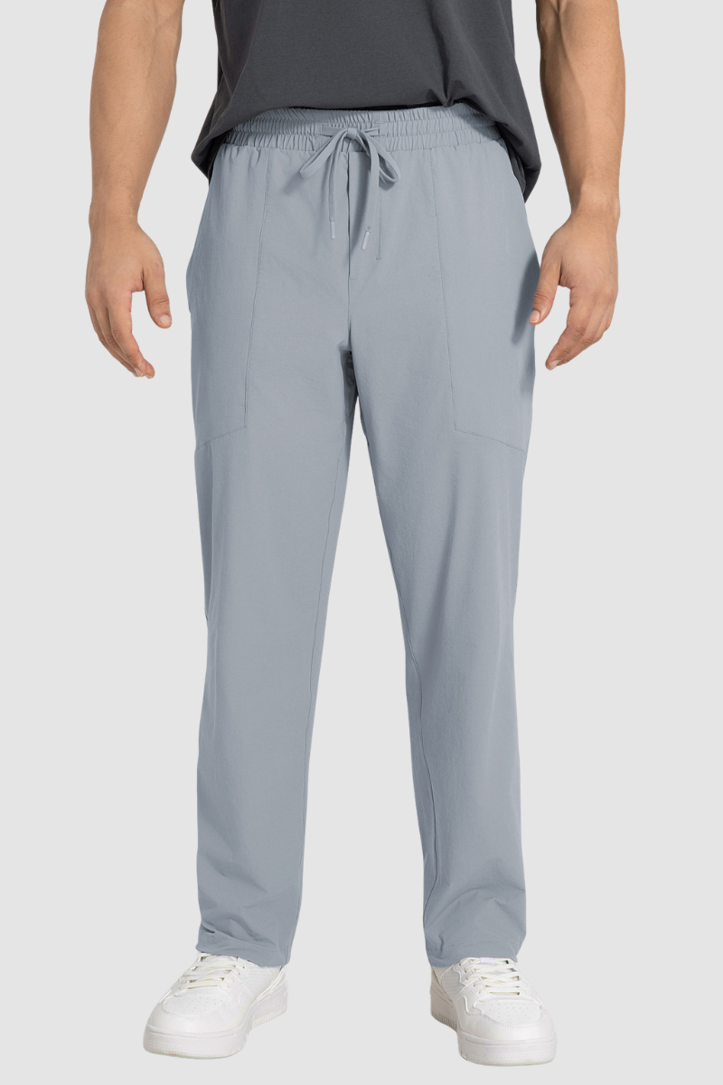 Men's Athletic Drawstring Side Pocket Breathable Pants