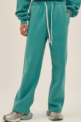 Straight-cut casual pants