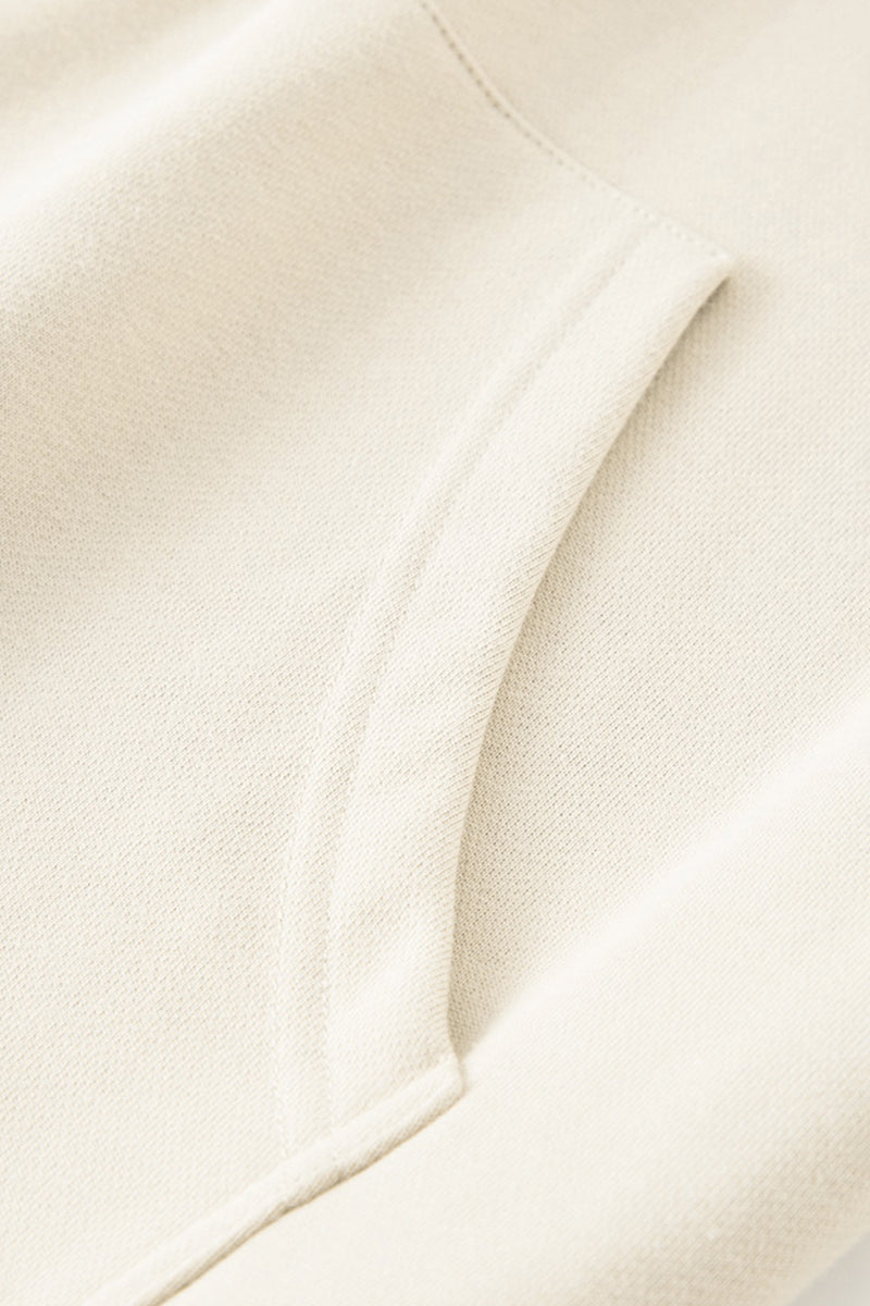 Solid color hoodie terry sweatshirt