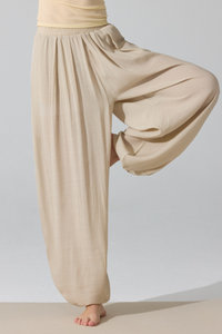 Women's Lightweight Elastic Waist Loose Fit Harem Casual Pants