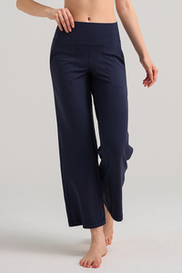 Women's Athletic Solid Quick-Dry Wide-Leg Yoga Pants