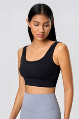 Women Shockproof Lift Hollowed Back Naked-Feel Yoga Sports Bra