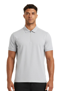Men's Sun Protection Half-Zip Polo Collar Tennis T-Shirt