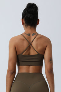 Women'S Hollowed-Out Slim Back Sports Bra