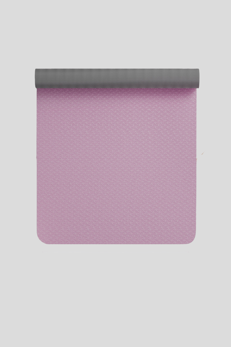 Women's TPE Non Slip Yoga Mat with Strap - Multicolor