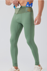 Men's Multi-Pocket Quick Dry Sports Running Leggings