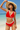 Women Sexy Color Block V-Neck High-Waisted Two Piece Bikini