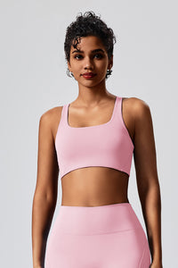 Women Backless Cross Professional Sports With Bra Pad Slim Fashion Fitness Bra