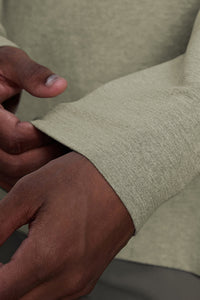 Men Round Neck Breathable Stretchy Casual Sport Long Sleeves