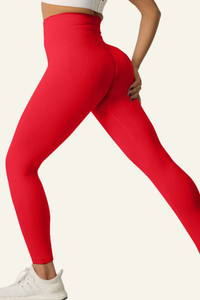 Women's High-waist Pleated Buttocks Lift Yoga Leggings