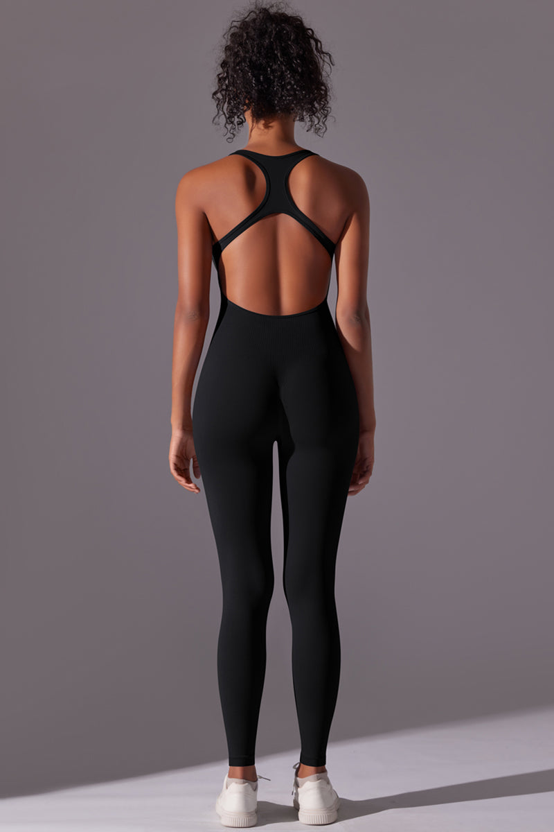 Seamless Women'S I-Back Yoga Sport Jumpsuit