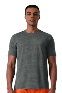 Men's Breathable Crew Neck Print Outdoor Athletic T-shirt