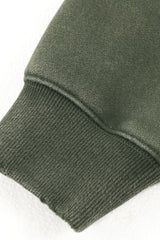 Unisex Boxy Fleece Hoodie: Distressed Vintage Short Wide Fit