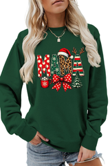 Women's Winter/Fall Christmas Santa Multi-color Pullover