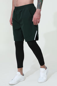 Men'S Fake Two Piece Athletic Shorts