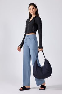 Women Hooded Drawstring Short Slim Outdoor Sports Fitness Yoga Jacket