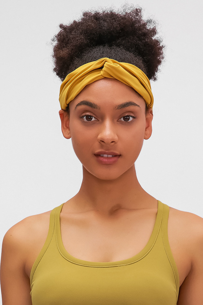 Women's Stretchy Twist Wide-Band Sports Headband