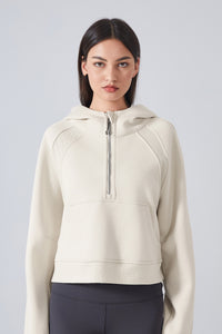 Women'S Half Zipper Loose Hoodie