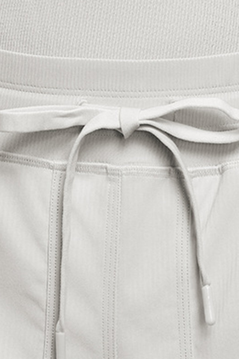 Women Fleece-Lined Loose Cargo Workout Pants with Adjustable Hem