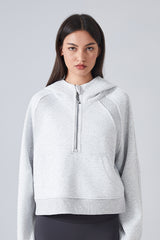 Women'S Half Zipper Loose Hoodie