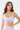 Women's Thin Straps U neck Colorful Print Sports Yoga Bra