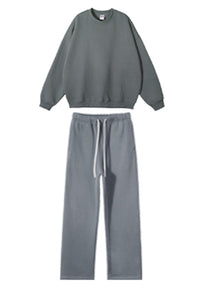 Men/Women Oversize Fleece-Lined Heavyweight Hoodie and pants