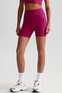 Women High Waisted Butt Lifting Seamless Naked Sensation Yoga Shorts