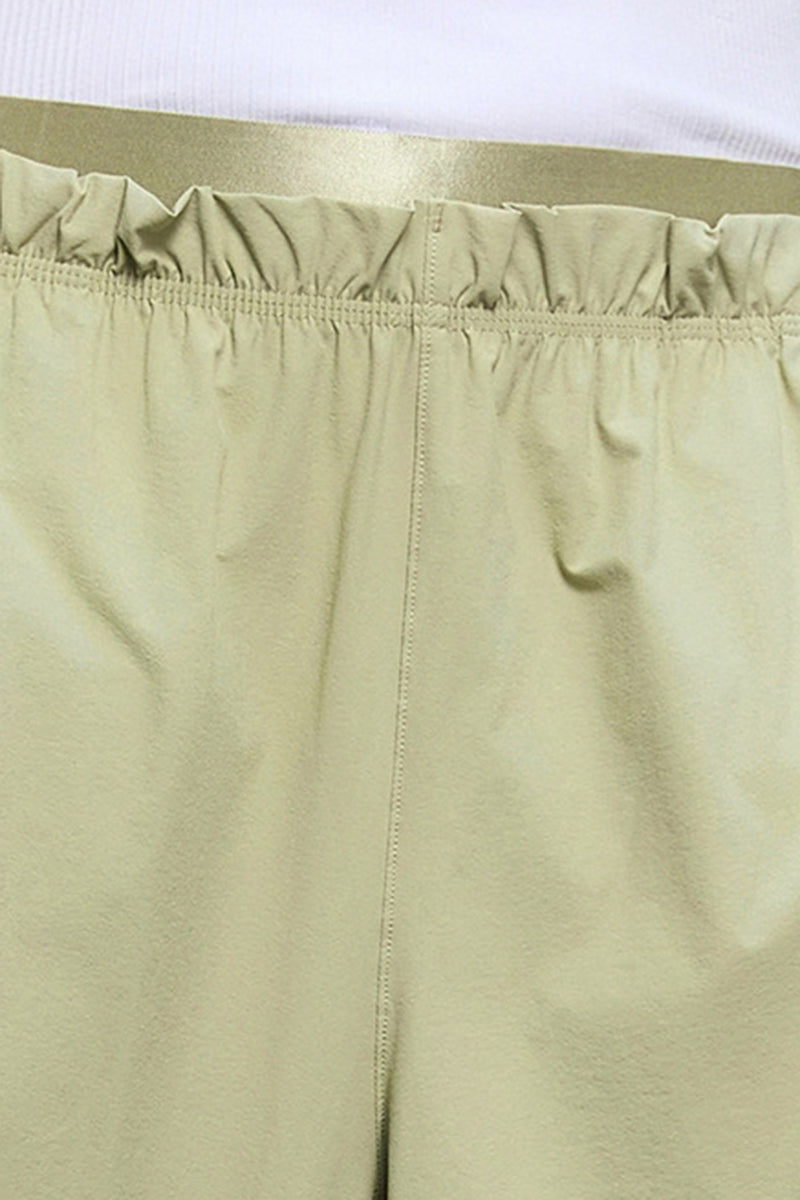 Women Double-Waist Paratrooper Cargo Straight-Leg Quick-Dry Sport Pants