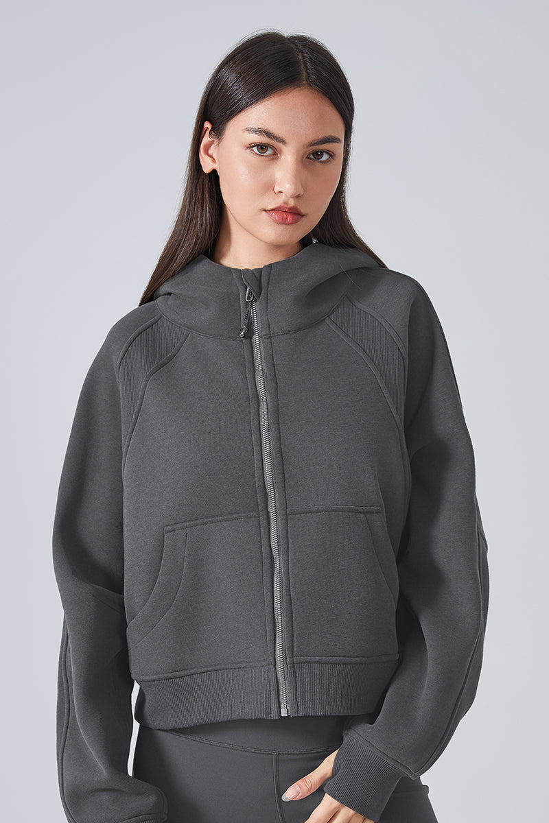 Women'S Loose Yoga Hooded Jacket