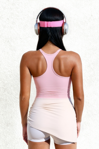 Women's medium strength fixed chest pad yoga fitness bra