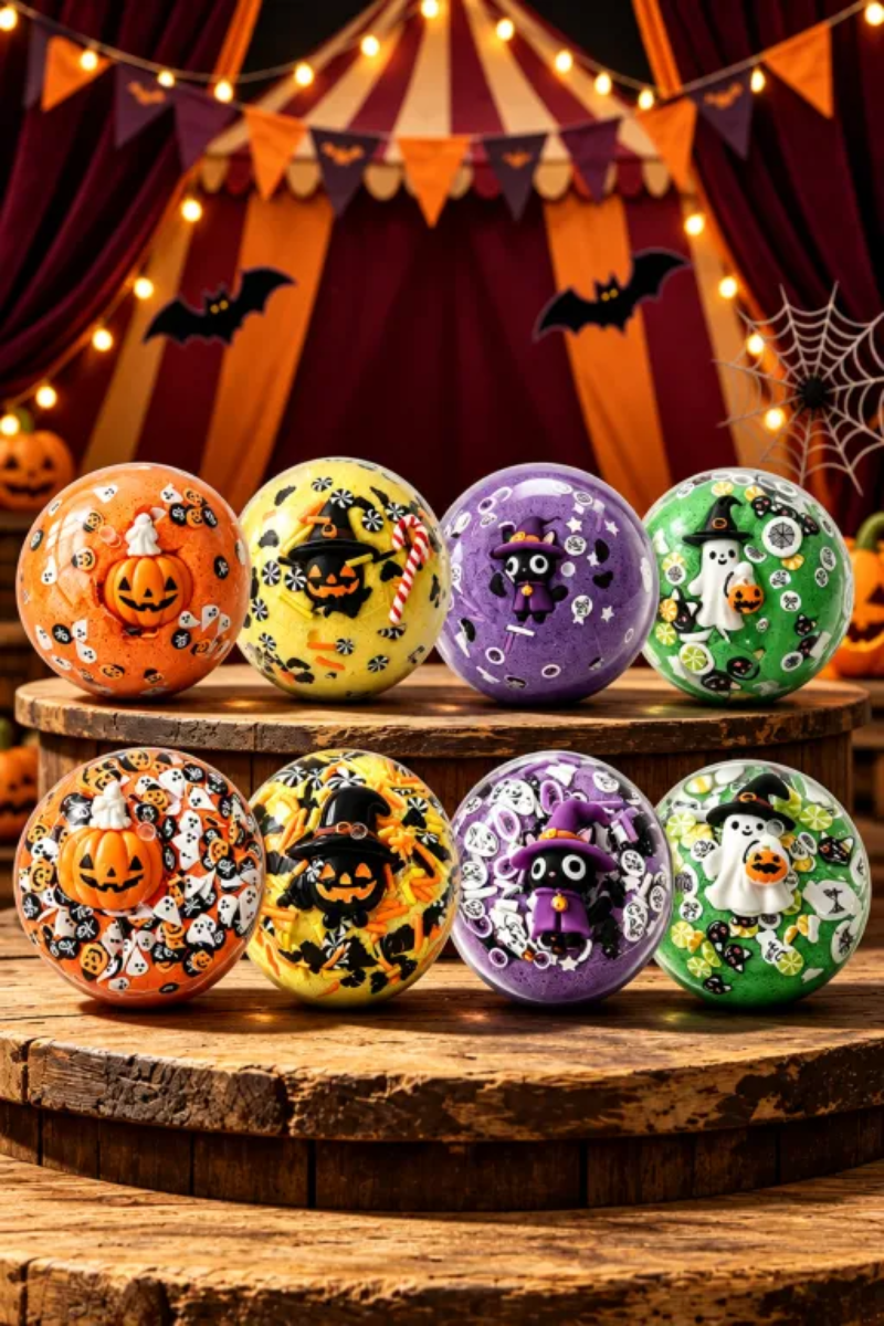 Halloween Handmade Squeeze Ball SeriesFall Halloween HandmadeTransparent Terror Squishy Toy
