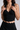 Women's Scalloped Halter Neck Side Pleated Sports Tank Top