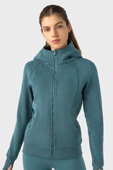 Women'S Zip Sport Hooded Jacket