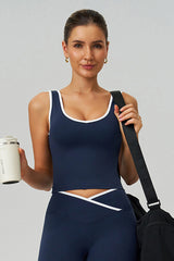 Women Naked-Feel Crisscross Back Sports Bra