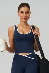 Women Naked-Feel Crisscross Back Sports Bra