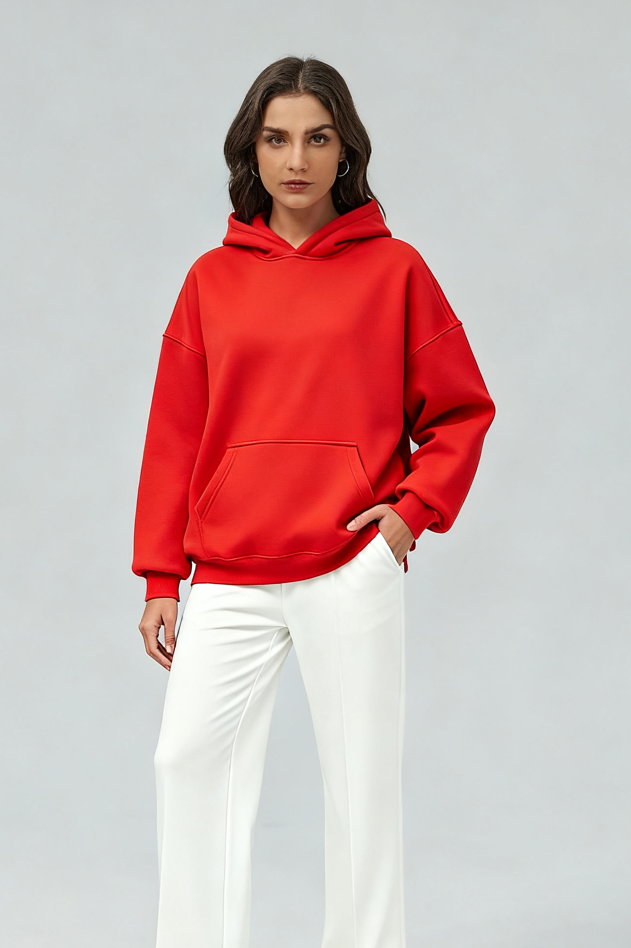 Unisex Oversize Heavyweight Fleece Retro Hoodie